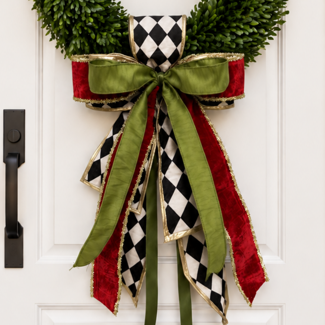 Christmas Court Sash &amp; Bow