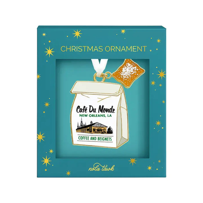 Café Du Monde Beignet Bag Enamel Ornament
