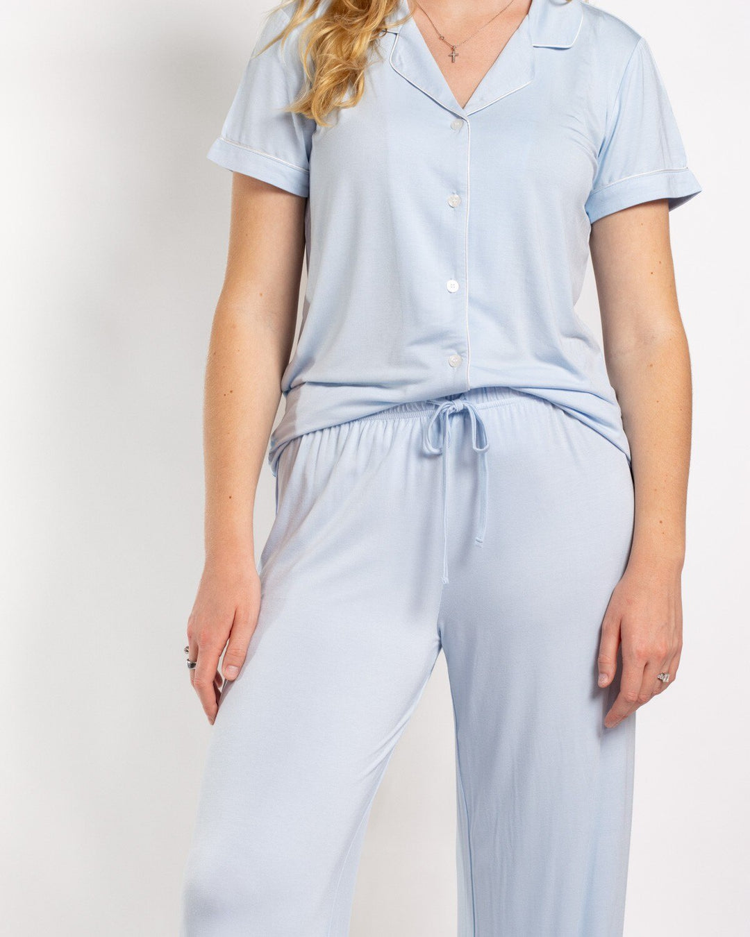 Emily Blue Pajama Set - Pants