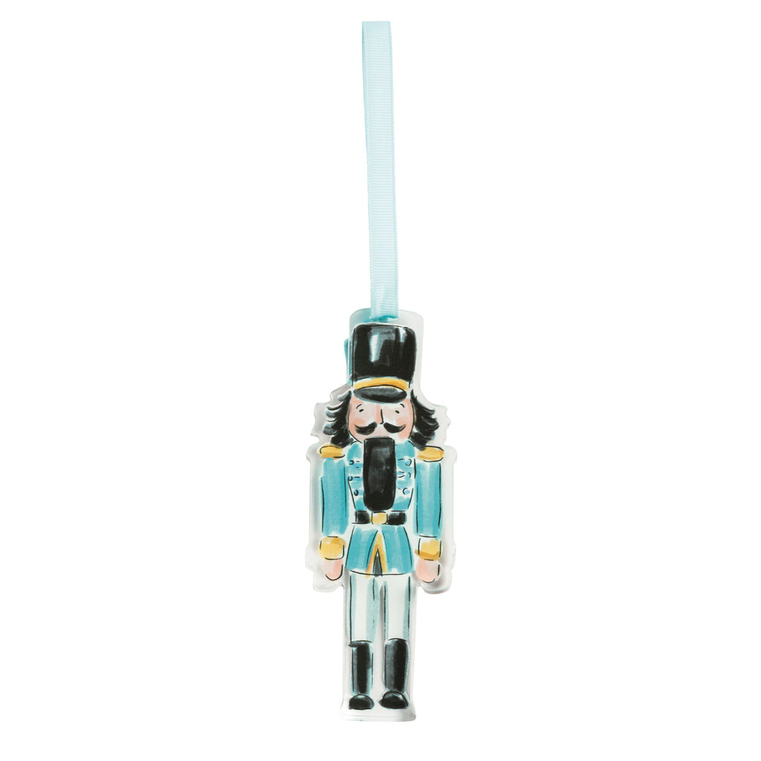 Blue Acrylic Nutcracker Ornament