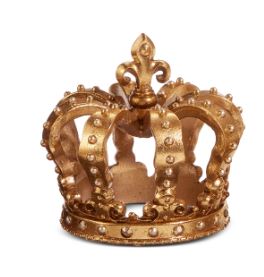 5" Gold Crown Ornament