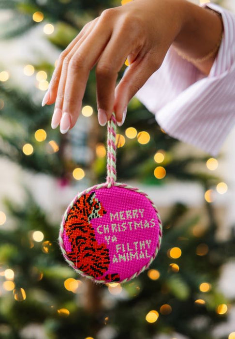 Needlepoint Ornament - Filthy Animal