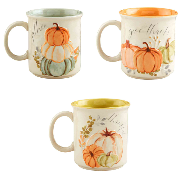 Fall Gather Pumpkin Mugs