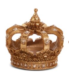 5" Gold Crown Ornament