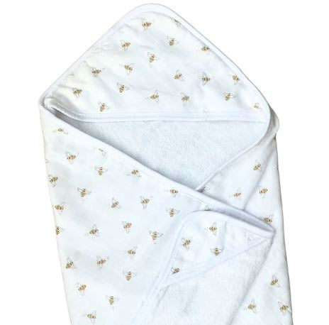 Hooded Towel - Busy Bees