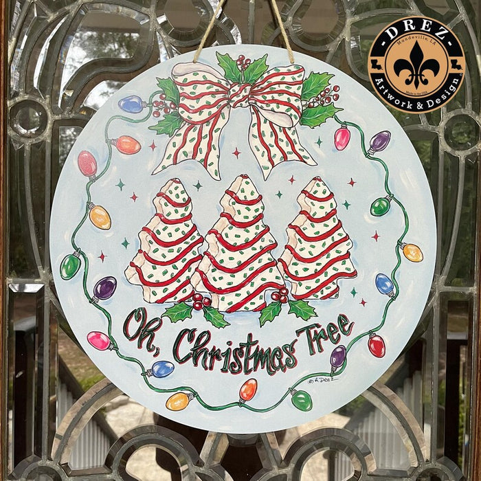 Christmas Tree Cake Door Hanger