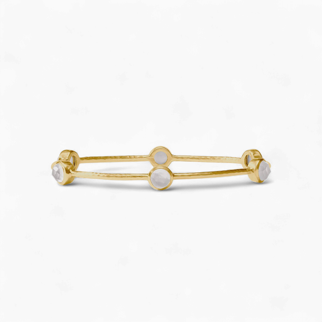 Milano Luxe Bangle - Clear Crystal - Medium