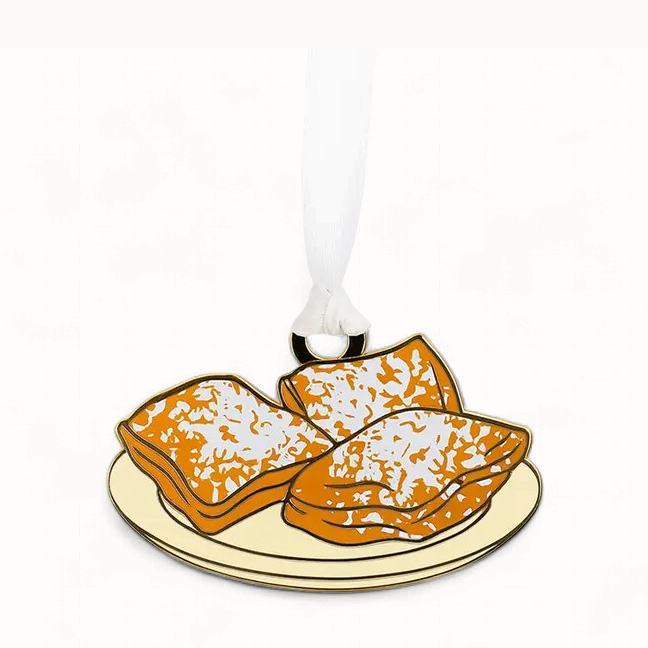 Beignet Enamel Ornament