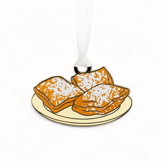 Beignet Enamel Ornament