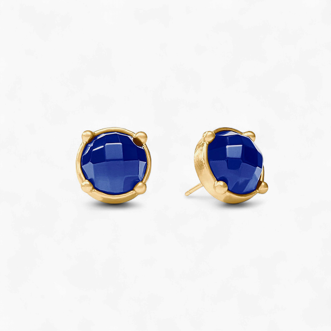 Honey Stud - Iridescent Sapphire Blue