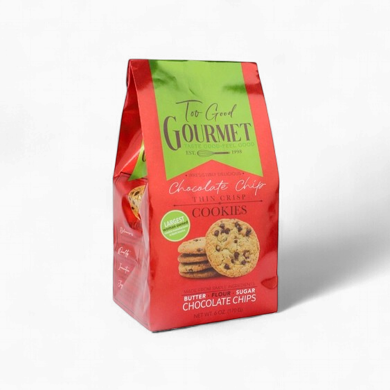 Chocolate Chip  Holiday Metallic Bag