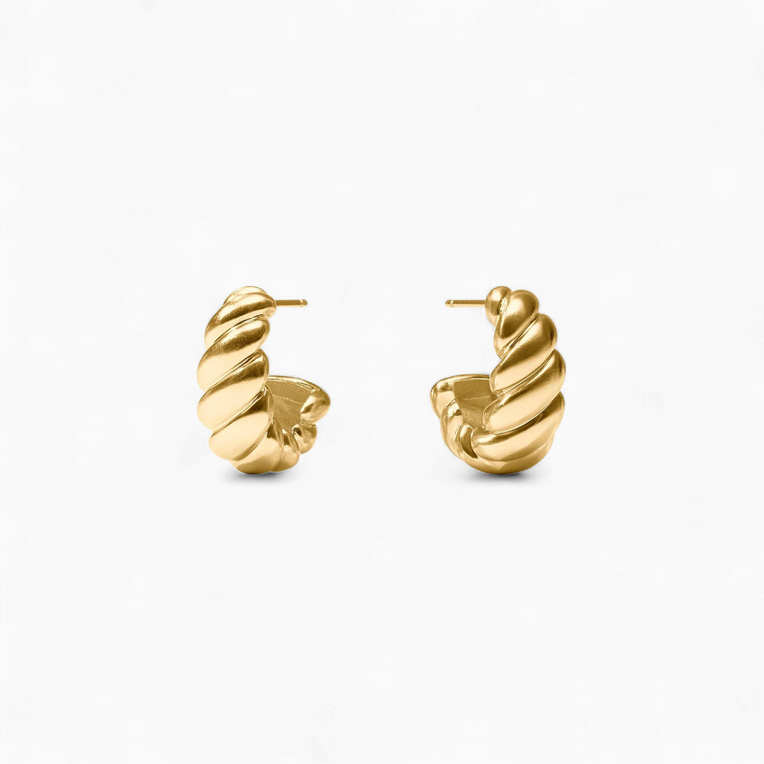 Ravello Statement Hoop - Gold - Small