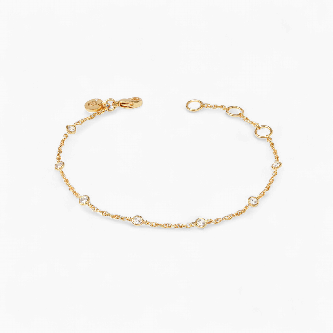 Celeste Delicate Bracelet Gold - Cubic Zirconia