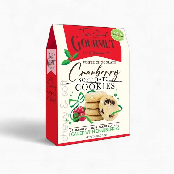 Holiday Soft Batch Cookies - Cranberry White Chocolate