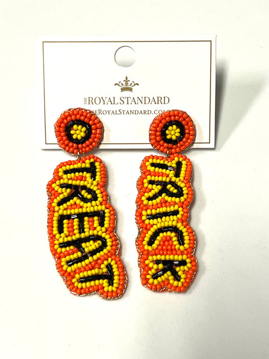 Trick or Treat Beaded Earrings