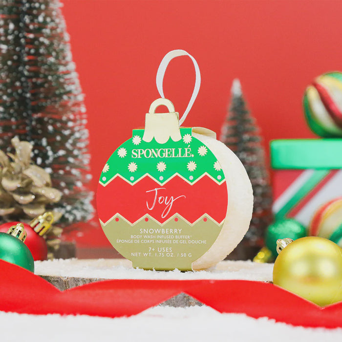 Holiday Ornament Spongelle Joy - Snowberry