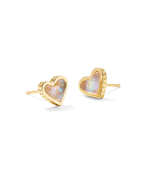 Framed Ari Heart Stud Earring