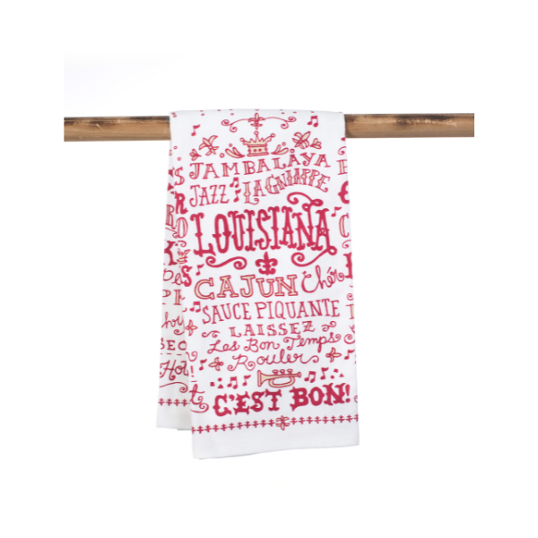 Louisiana Words Kitchen Towel