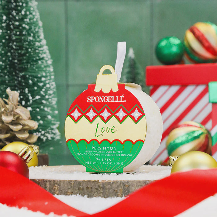 Holiday Ornament Spongelle Love - Persimmon