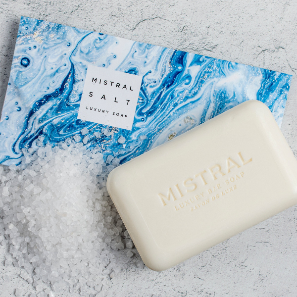 Mistral Mens Bar Soap Marbles Salt — The Basketry