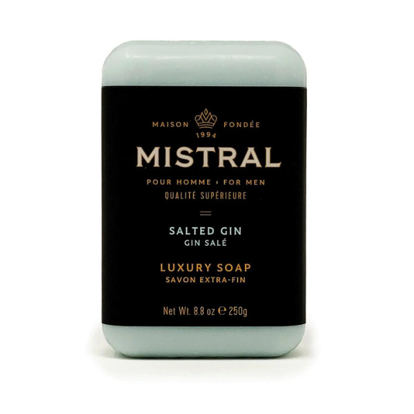 Mistral Mens Bar Soap Salted Gin