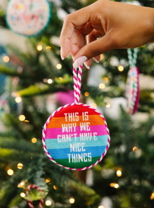 Needlepoint Ornament - Nice Things