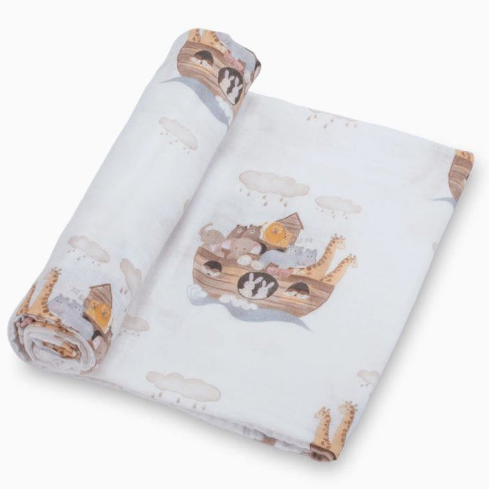 Noah's Ark Baby Swaddle Blanket