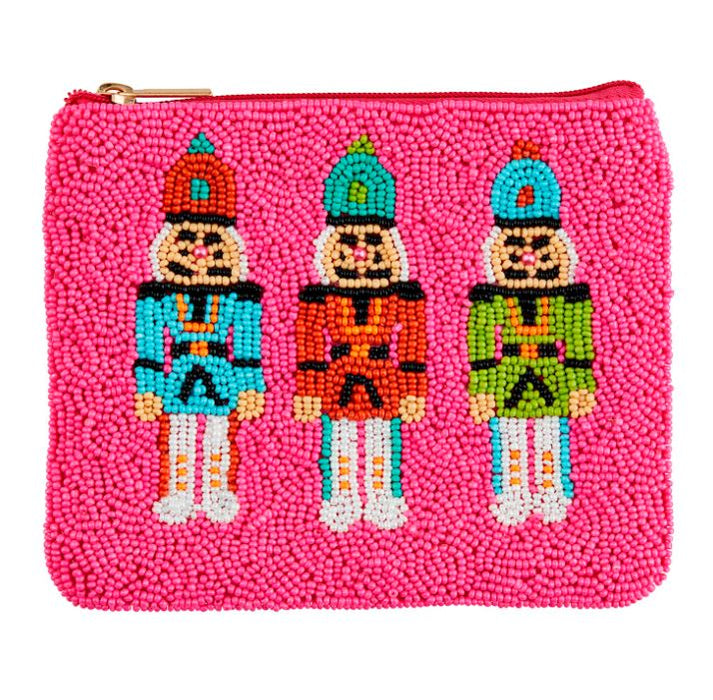 Holiday Beaded Coin Purse