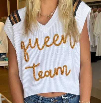 Queen Team Sweater Black & Gold