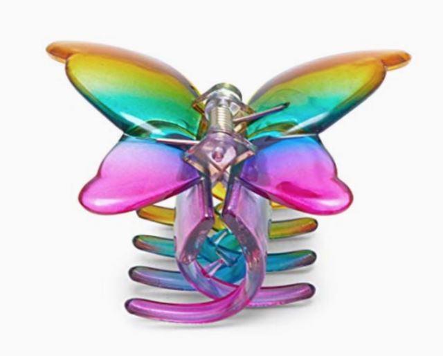 Rainbow Butterfly Claw Clip