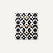 Graphic design packaging by Goodio features a Sea Salt chocolate bar from Finland highlighting a bold black and white pixelated geometric pattern, elegant gold foil typography, and a minimalist white background