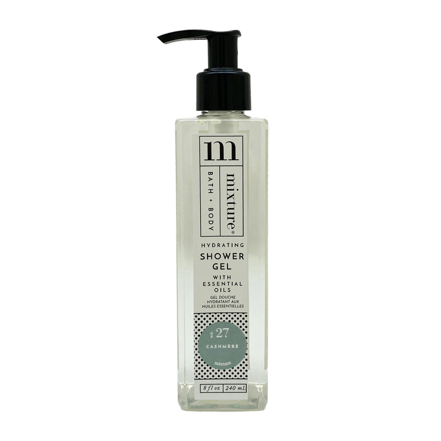 Mixture hydrating shower gel in a clear pump bottle, No. 27 Cashmere