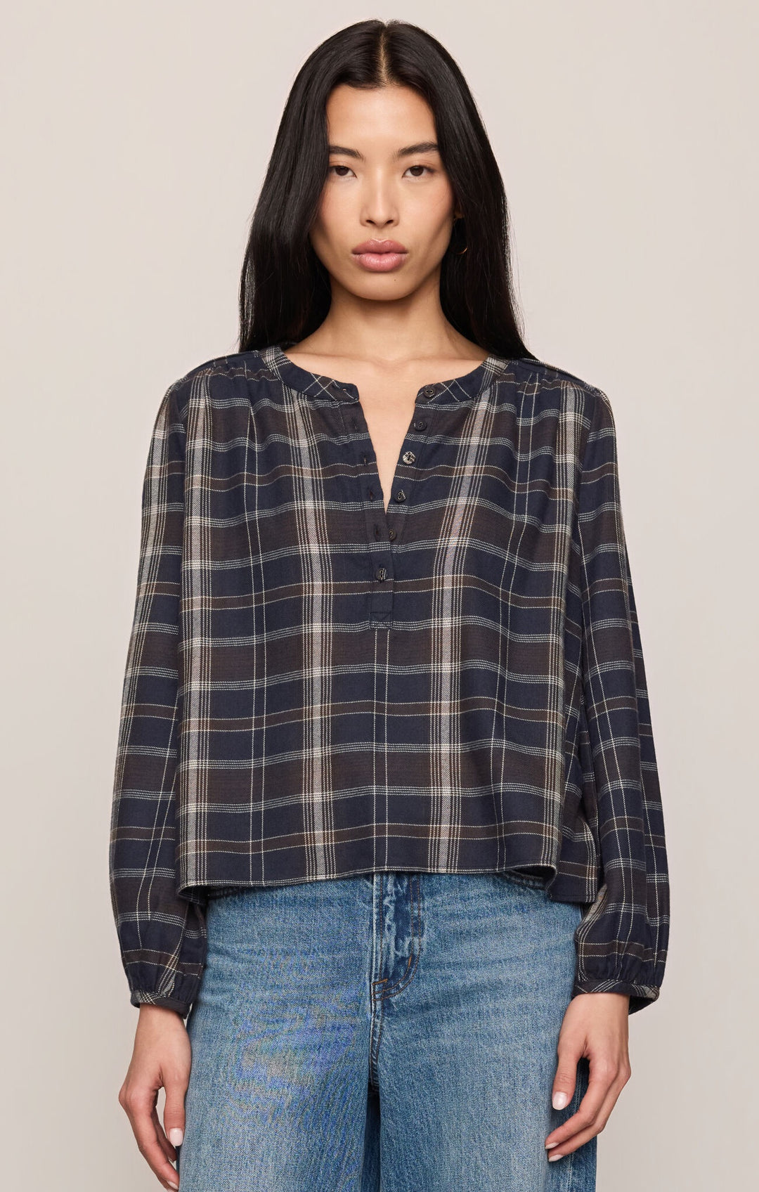 Autumn Plaid Button Up