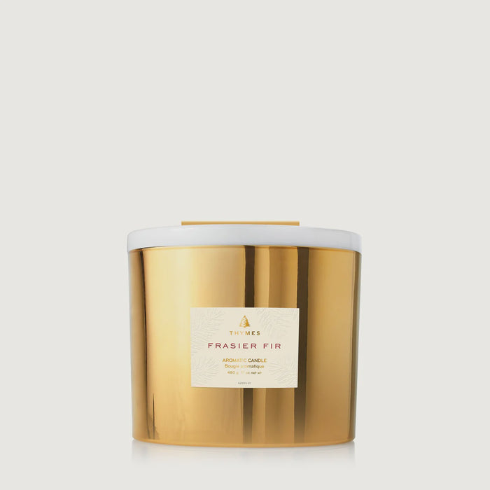 Frasier Fir Gilded Poured Gold 3-Wick Candle