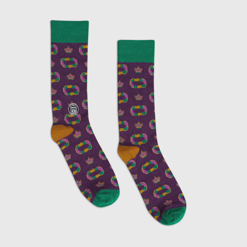 Bonfolk King Cake Socks