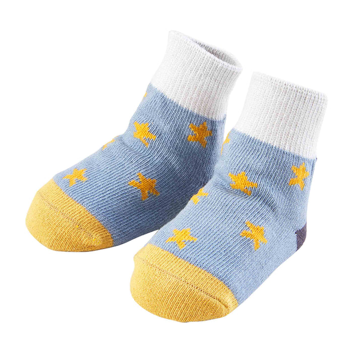 Color-Block Star Socks