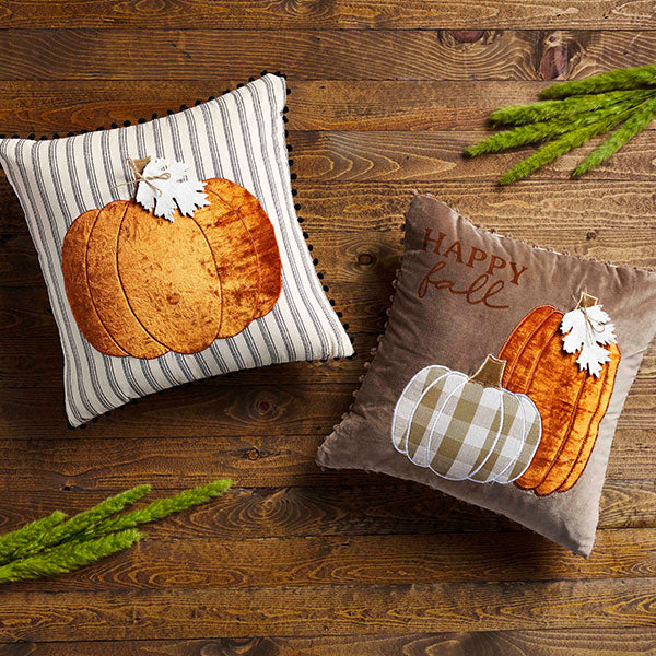 Pumpkin Velvet Pillows
