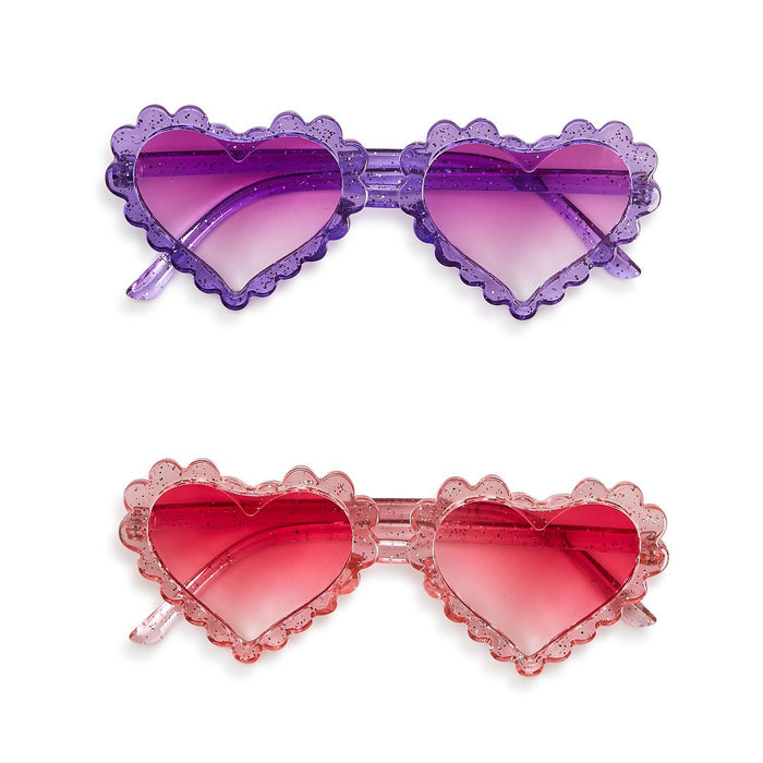 Glitter Heart Ombre Sunglasses