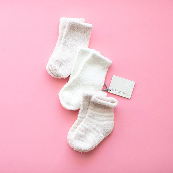 Barefoot Dreams Infant Sock Set in Pink