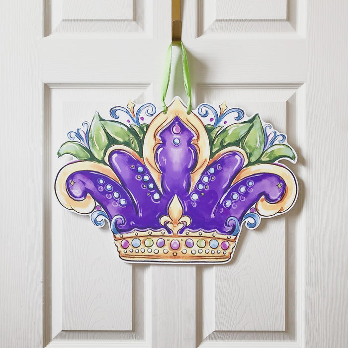 Carnival Queen Crown Door Hanger