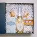 Brut Champagne gift box with champagne flutes and snacks