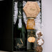 Poema Champagne, cheese, crackers, jelly, and cookies snack gift box with wine Louisiana gift