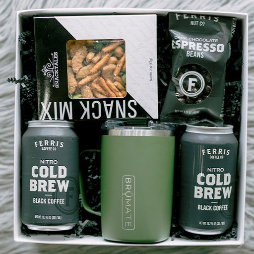 Gift for men Brumate Toddy cold brew coffee and snacks gift box