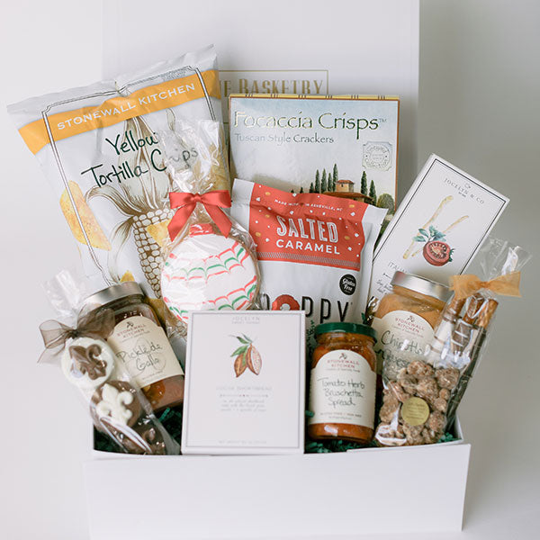 The Basketry holiday office snack gift box