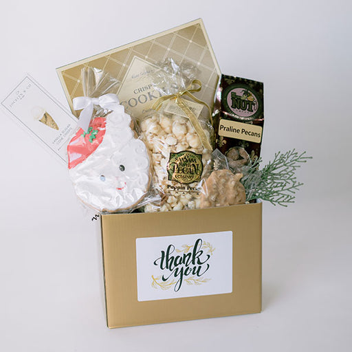 The Basketry holiday thank you gourmet snack holiday gift box