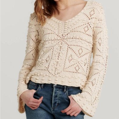 Maxine Crochet Sweater Vintage