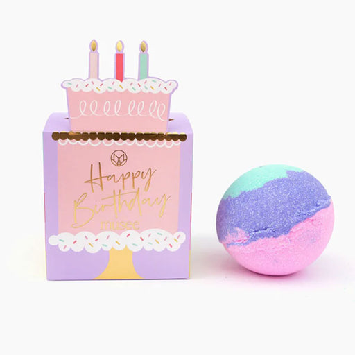 happy Birthday boxed bath bomb from musee