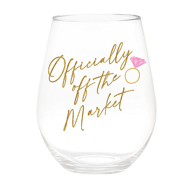 Officially Off The Market Wine Glass