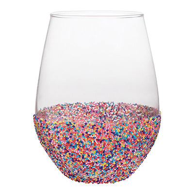 Birthday Sprinkles Wine Glass