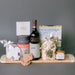 Napa Valley Quilt gift basket with charcuterie snacks